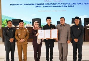 DPRD dan Pemkab Pesawaran Sepakati KUPA-PPAS Perubahan 2026 dan Pinjaman Daerah Rp70 Miliar